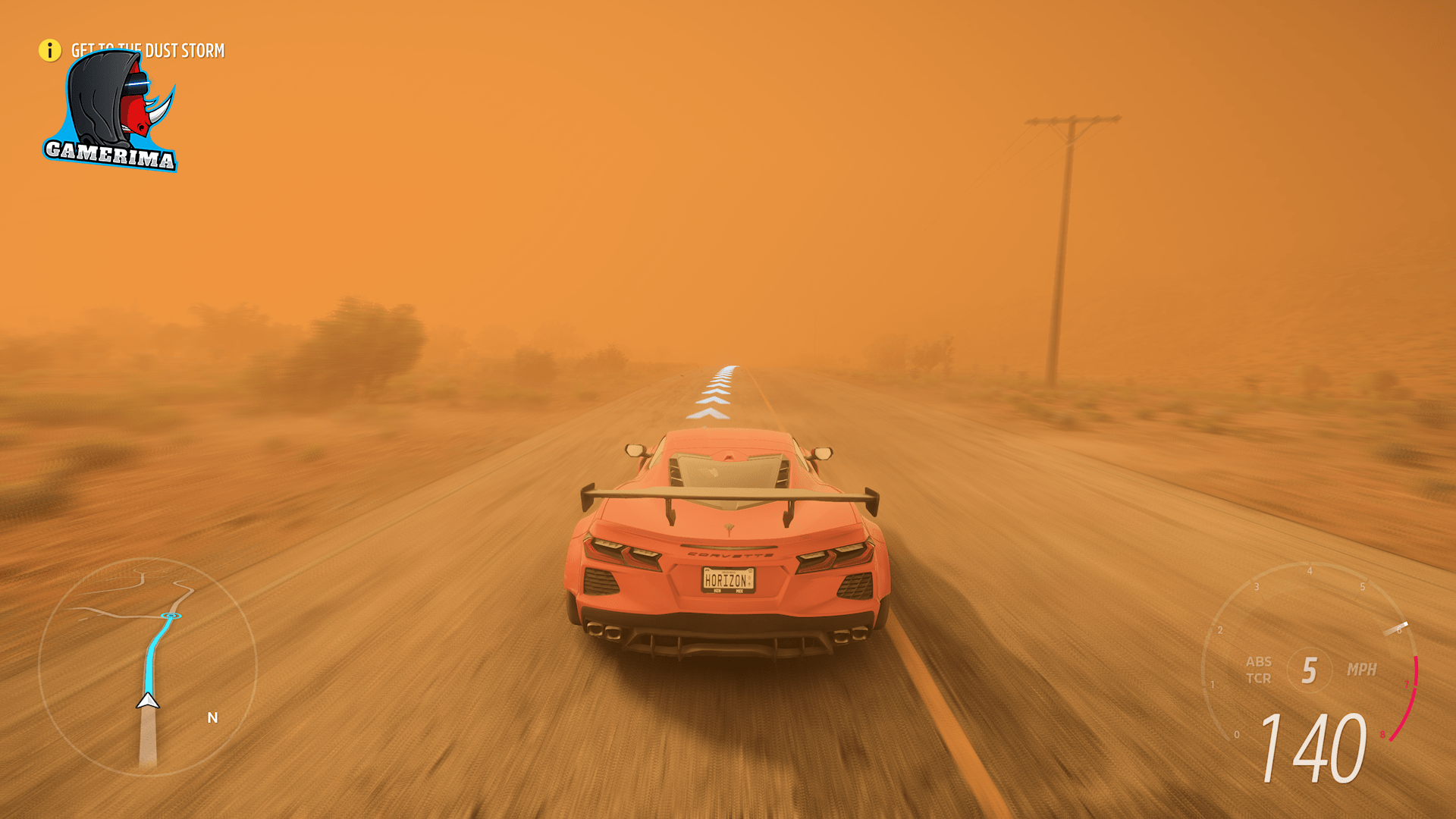 in the dust