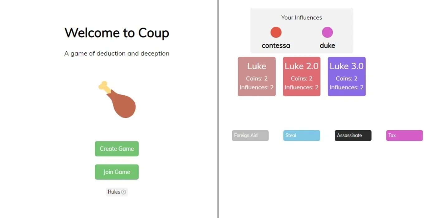 ChickenKoup-Coup-main-webpage-One-players-game-screen-during-a-round-of-Coup